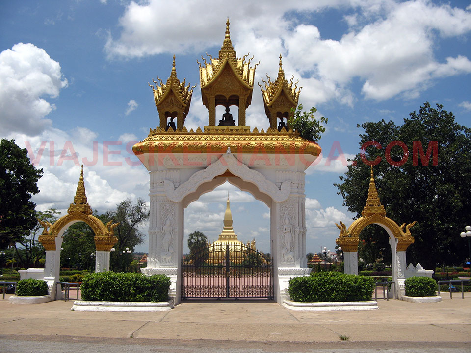 Pha That Luang en Vientiane, Laos.