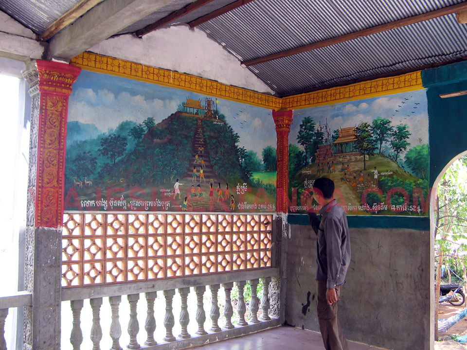 Los templos de Phnom Srei en Kampong Cham en Camboya.