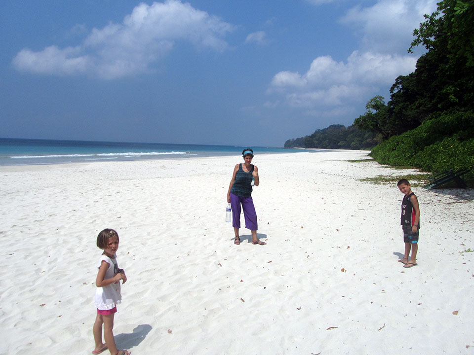 Playa de Radhanagar en la isla de Havelock en las Islas Andamán, India.