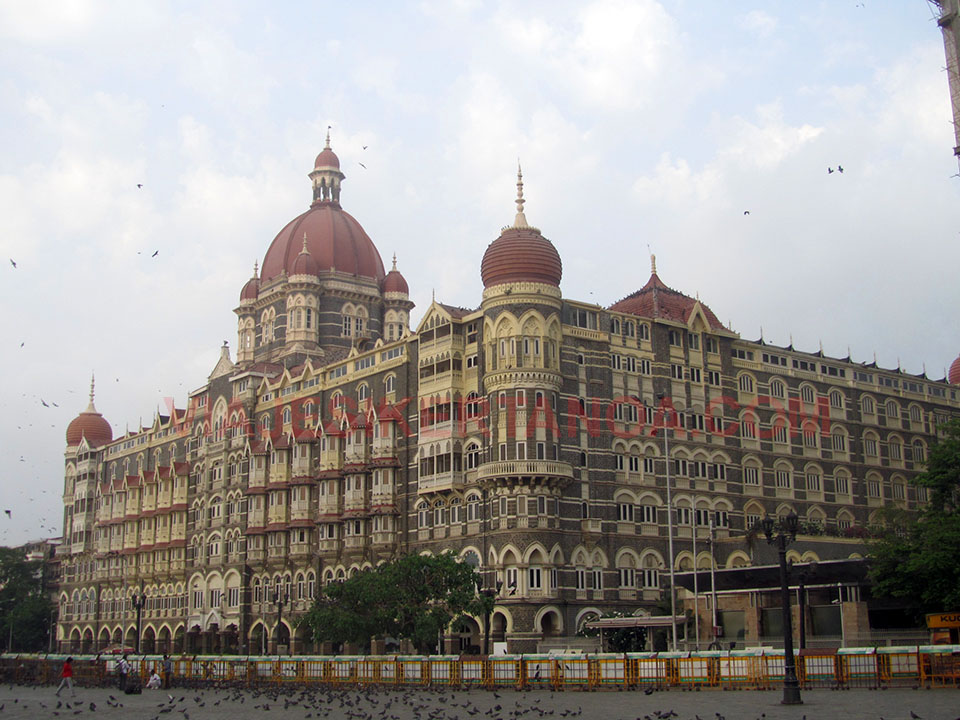Taj Mahal Palace Hotel en Bombay, India.