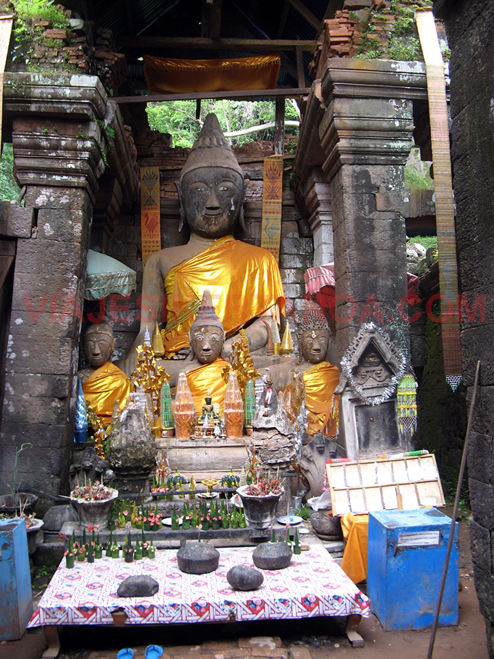 El Wat Phu Champasak en Laos.