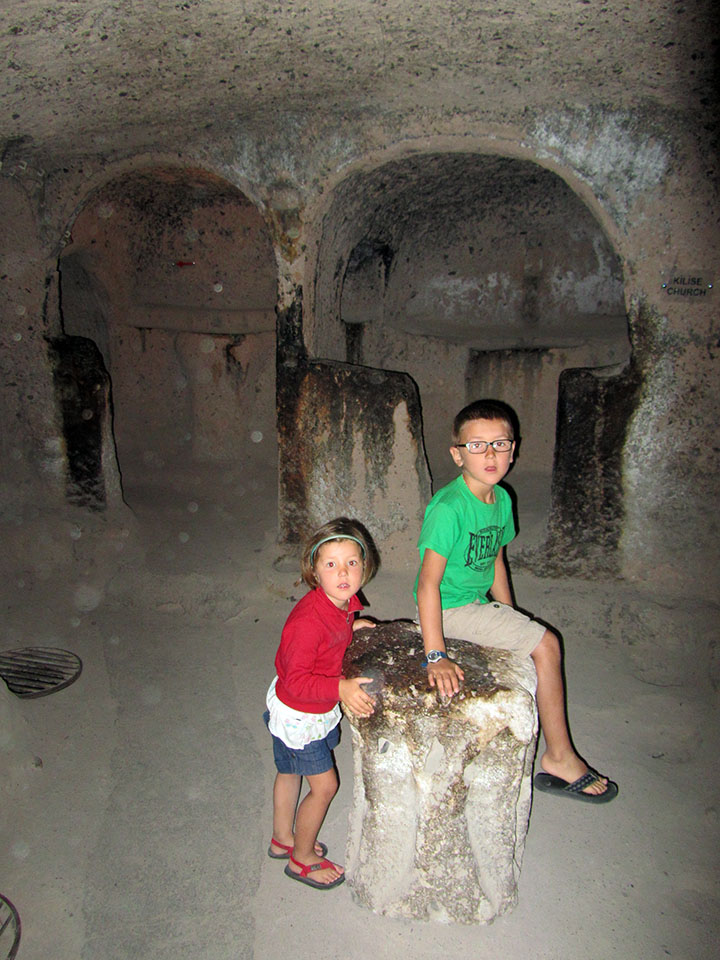 Ciudad subterranea Kaymakli en Turquía.
