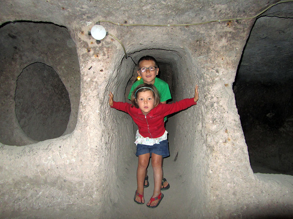 Ciudad subterranea Kaymakli en Turquía