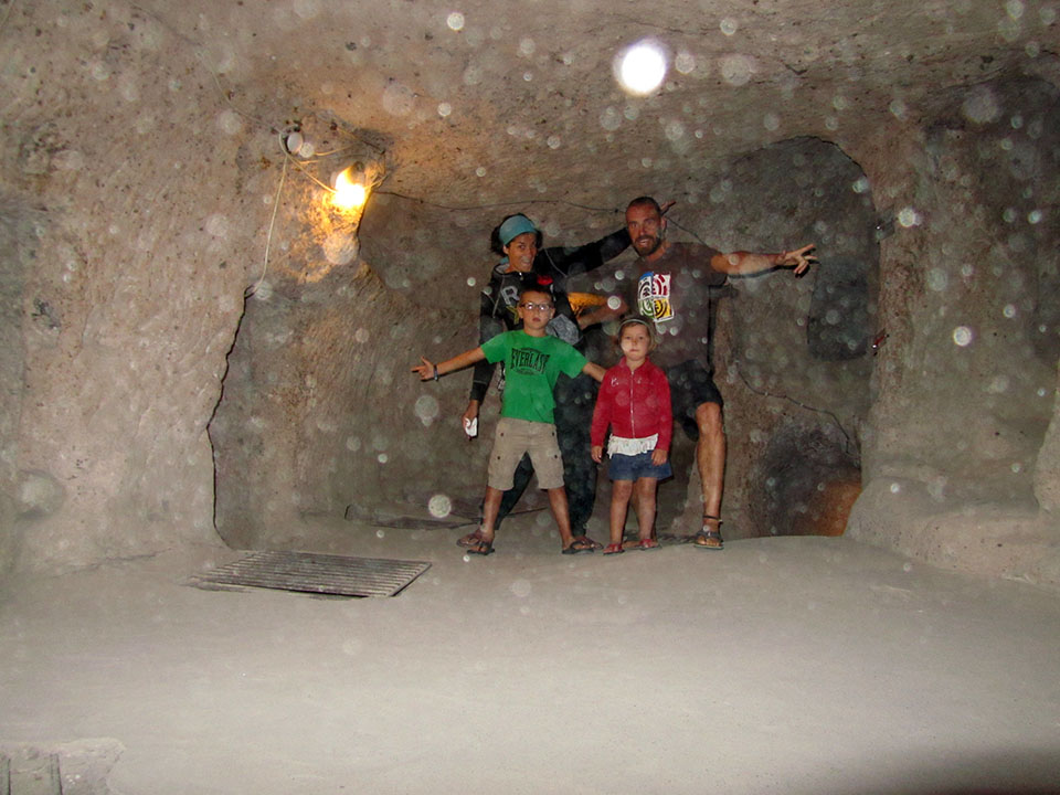 Ciudad subterranea de Kaymakli en Turquía