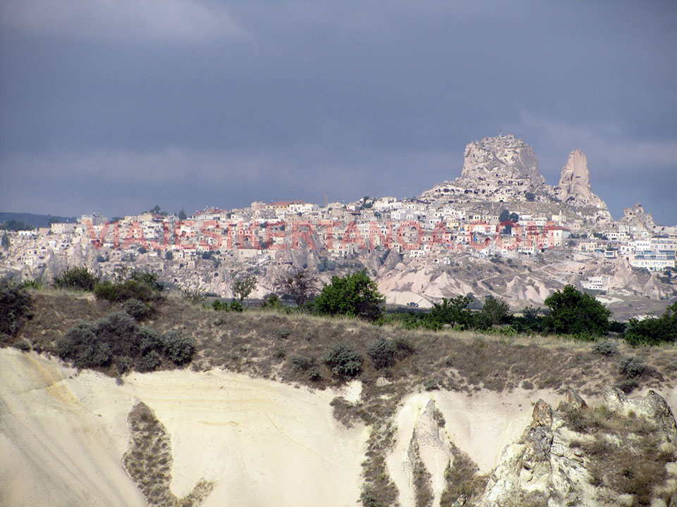 Uchisar en la Capadocia, Turquía