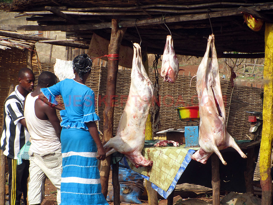Carnicería de Kédougou en Senegal