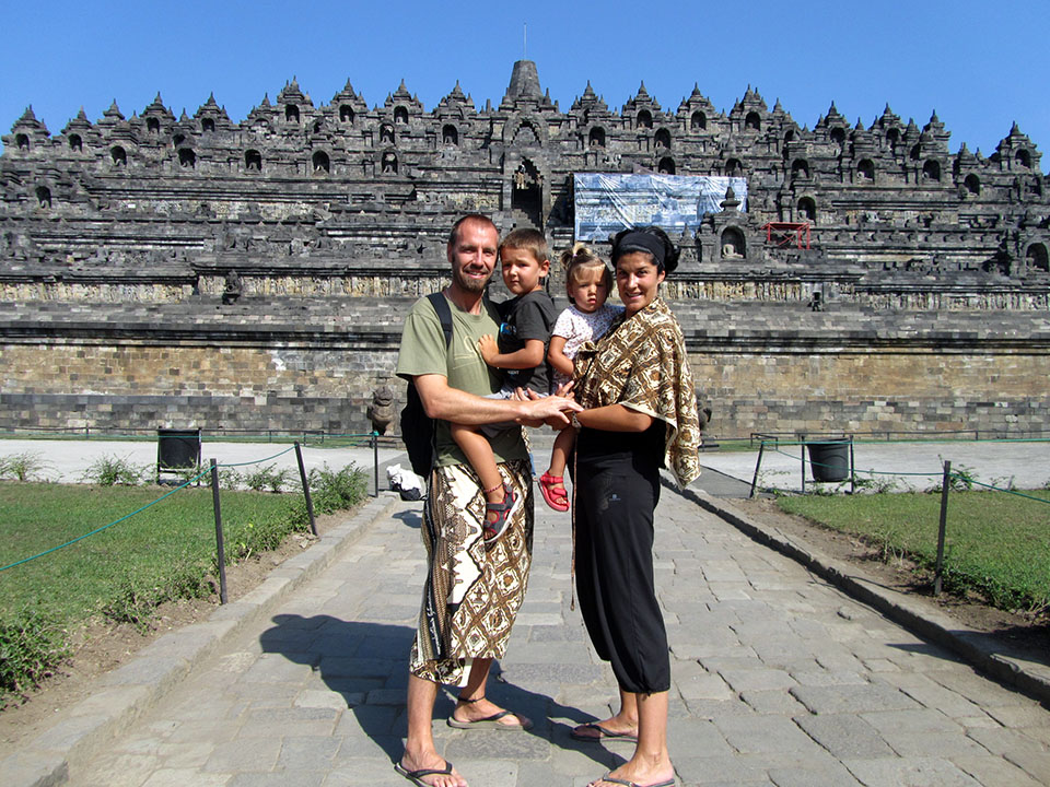 Templo de Borobudur en Java, Indonesia