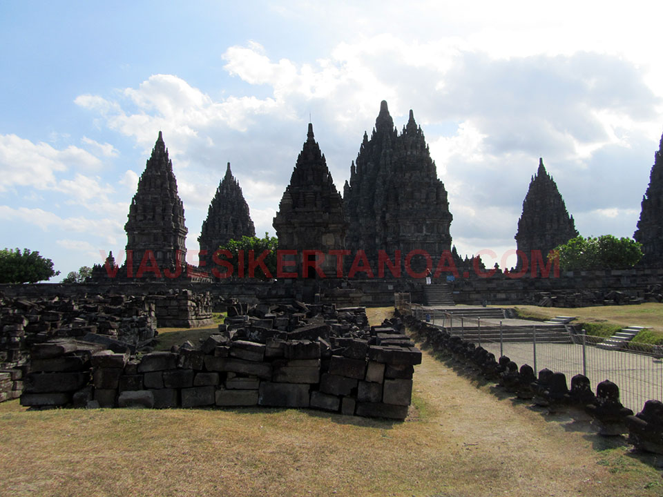 Templos de Prambanan en Yogyakarta, Indonesia
