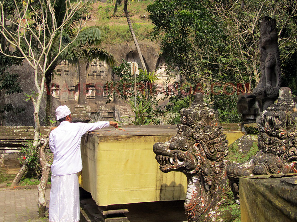 El templo de Gunung Kawi en Bali, Indonesia